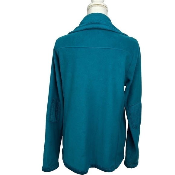 CALVIN KLEIN Performance Women’s Fleece Jacket Sz Large Teal Color Reversible - Picture 5 of 12